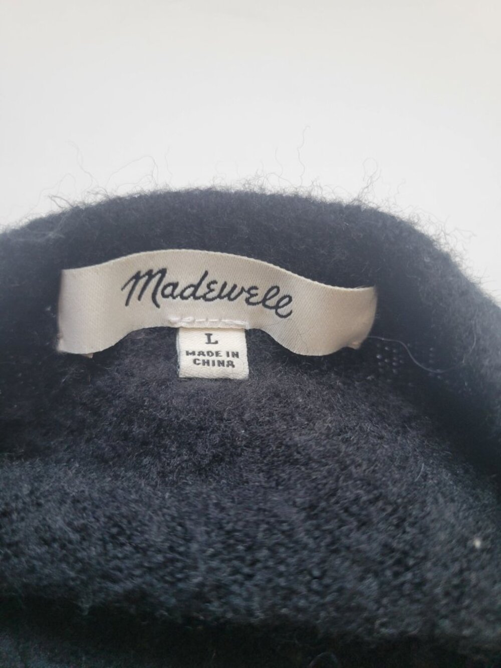 Madewell Black Long Sleeve Open Pocket Cardigan Size L Merino Wool Everyday Wear - Picture 8 of 12